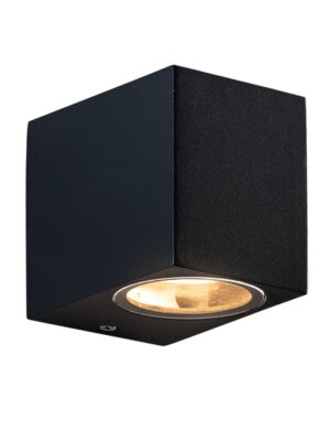 VITA-GS - ΣΠΟΤ ΤΟΙΧΟΥ ΑΡΧΙΤΕΚΤΟΝΙΚΟΥ ΦΩΤΙΣΜΟΥ ΜΑΥΡΟ ΑΛΟΥΜΙΝΙΟ ΣΥΜΒΑΤΙΚΟ 1xGU10 IP54 68x81x92mm