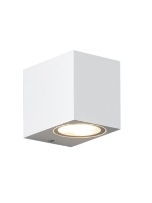 VITA-GS - ΣΠΟΤ ΤΟΙΧΟΥ ΑΡΧΙΤΕΚΤΟΝΙΚΟΥ ΦΩΤΙΣΜΟΥ ΛΕΥΚΟ ΜΑΤ ΑΛΟΥΜΙΝΙΟ ΣΥΜΒΑΤΙΚΟ 1xGU10 IP54 68x81x92mm