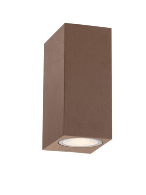 VITA-GL - ΣΠΟΤ ΤΟΙΧΟΥ ΑΡΧΙΤΕΚΤΟΝΙΚΟΥ ΦΩΤΙΣΜΟΥ 2 ΔΕΣΜΕΩΝ ΣΚΟΥΡΙΝΟ ΑΛΟΥΜΙΝΙΟ ΣΥΜΒΑΤΙΚΟ 2xGU10 IP54 68x92x150mm