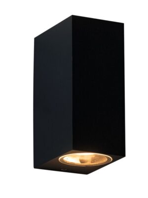 VITA-GL - ΣΠΟΤ ΤΟΙΧΟΥ ΑΡΧΙΤΕΚΤΟΝΙΚΟΥ ΦΩΤΙΣΜΟΥ 2 ΔΕΣΜΕΩΝ ΜΑΥΡΟ ΑΛΟΥΜΙΝΙΟ ΣΥΜΒΑΤΙΚΟ 2xGU10 IP54 68x92x150mm