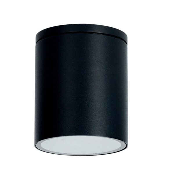 GU10  ROUND CEILING LUMINAIRE 230V AC BLACK IP65 GU10 MAX.35W