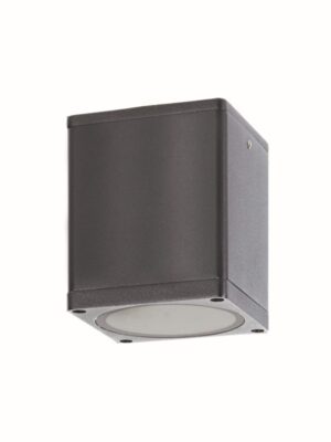 ΣΠΟΤ ΤΟΙΧΟΥ ΑΡΧΙΤΕΚΤΟΝΙΚΟΥ ΦΩΤΙΣΜΟΥ ΓΚΡΙ ΑΛΟΥΜΙΝΙΟ ΣΥΜΒΑΤΙΚΟ 1xGU10 IP65 Φ90x110mm