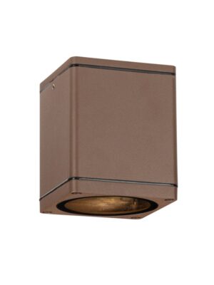 ΣΠΟΤ ΤΟΙΧΟΥ ΑΡΧΙΤΕΚΤΟΝΙΚΟΥ ΦΩΤΙΣΜΟΥ ΣΚΟΥΡΙΝΟ ΑΛΟΥΜΙΝΙΟ ΣΥΜΒΑΤΙΚΟ 1xGU10 IP65 Φ90x110mm