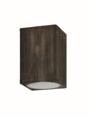 ΣΠΟΤ ΤΟΙΧΟΥ ΑΡΧΙΤΕΚΤΟΝΙΚΟΥ ΦΩΤΙΣΜΟΥ ΧΡΥΣΟ ΜΑΥΡΟ ΑΛΟΥΜΙΝΙΟ ΣΥΜΒΑΤΙΚΟ 1xΕ27 IP65 Φ120x170mm