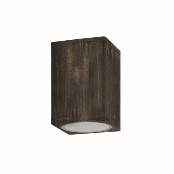 ΣΠΟΤ ΤΟΙΧΟΥ ΑΡΧΙΤΕΚΤΟΝΙΚΟΥ ΦΩΤΙΣΜΟΥ ΧΡΥΣΟ ΜΑΥΡΟ ΑΛΟΥΜΙΝΙΟ ΣΥΜΒΑΤΙΚΟ 1xΕ27 IP65 Φ120x170mm