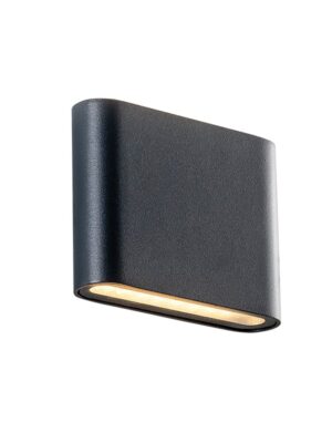 LED SMD WALL LUMINAIRE 7W 310LM 60° 230V AC 3.000K DARK GREY CRI80 IP54 30.000HRS