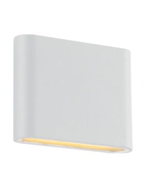 LED SMD WALL LUMINAIRE 7W 310LM 60° 230V AC 3.000K MATT WHITE CRI80 IP54 30.000HRS