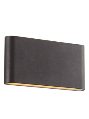 LED SMD WALL LUMINAIRE 11W 570LM 60° 230V AC 3.000K DARK GREY CRI80 IP54 30.000HRS