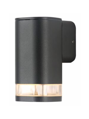 ELPIS - ΣΠΟΤ ΤΟΙΧΟΥ ΑΡΧΙΤΕΚΤΟΝΙΚΟΥ ΦΩΤΙΣΜΟΥ ΣΚΟΥΡΟ ΓΚΡΙ ΑΛΟΥΜΙΝΙΟ ΣΥΜΒΑΤΙΚΟ 1xGU10 IP54 80x112x154mm