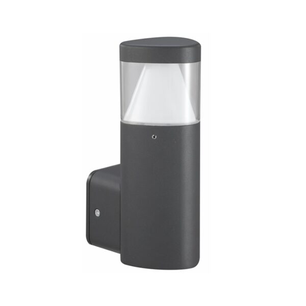 LED SMD WALL LUMINAIRE 7W 410LM 340° 230V AC 3.000K DARK GREY CRI80 IP54 30.000HRS