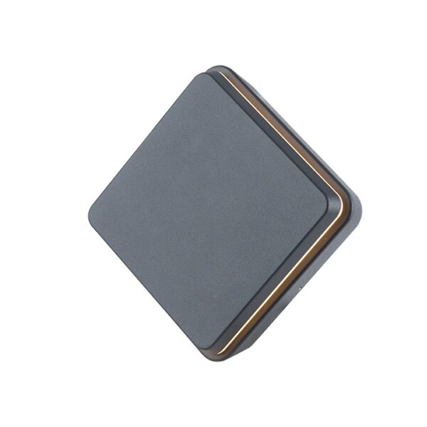 LED SMD WALL LUMINAIRE 12W 650LM 110° 230V AC 3.000K DARK GREY CRI80 IP54 30.000HRS