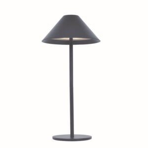 LED SMD TABLE BATTERY LUMINAIRE 3W 140LM  3.000K DARK GREY  270° CRI80 IP54