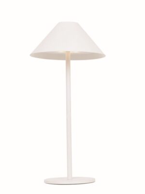 LED SMD TABLE BATTERY LUMINAIRE 3W 140LM  3.000K MATT WHITE 270°  CRI80 IP54