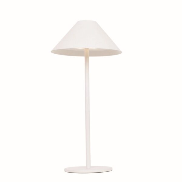 LED SMD TABLE BATTERY LUMINAIRE 3W 140LM  3.000K MATT WHITE 270°  CRI80 IP54