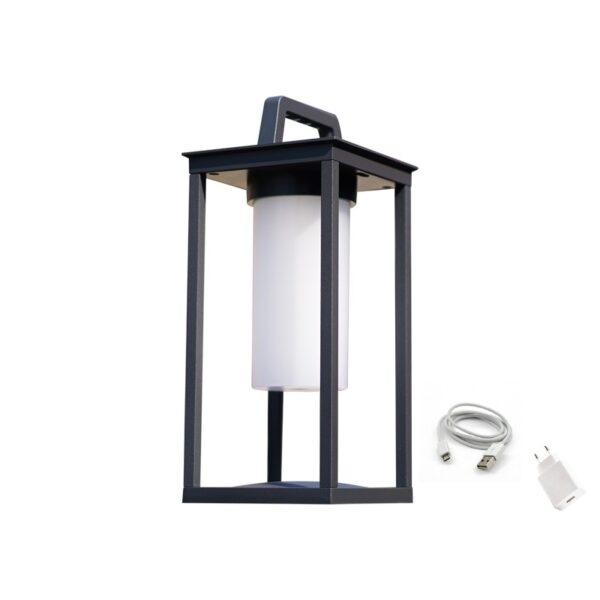 LED SMD TABLE BATTERY LUMINAIRE 3W 150LM 180° 3.000K DARK GREY CRI80 IP54