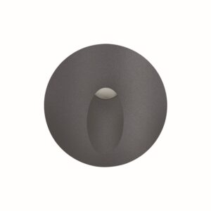 LED HP WALL RECESSED LUMINAIRE 3W 55LM 230VAC 3.000K DARK GREY CRI80 IP65 30.000HRS(INSTAL BOX INC)