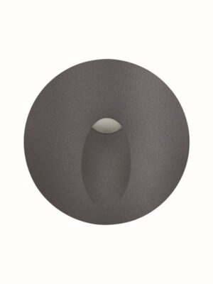 LED HP WALL RECESSED LUMINAIRE 3W 55LM 230VAC 3.000K DARK GREY CRI80 IP65 30.000HRS(INSTAL BOX INC)