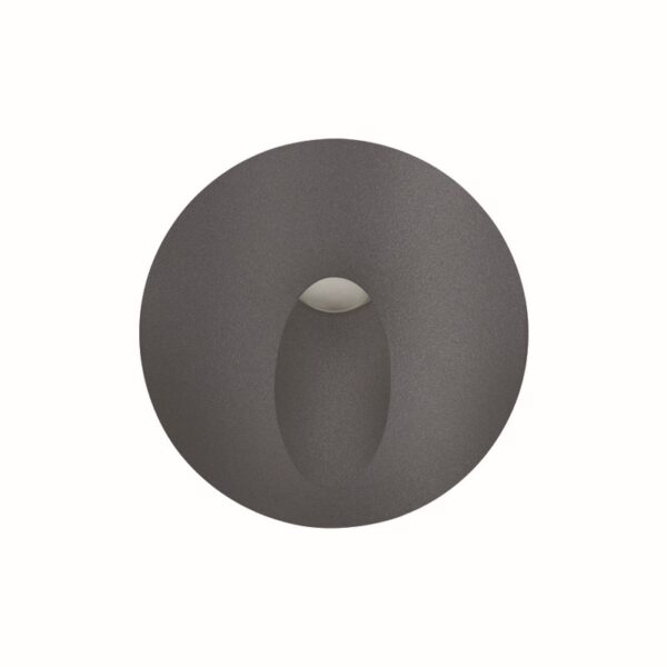 LED HP WALL RECESSED LUMINAIRE 3W 58LM 230VAC 4.000K DARK GREY CRI80 IP65 30.000HRS(INSTAL BOX INC)
