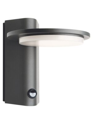 LED SMD WALL SENSOR LUMINAIRE 7W 440LM 145° 230V AC 3.000K DARK GREY CRI80 IP54 30.000HRS