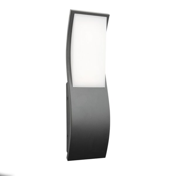 LED SMD WALL LUMINAIRE 7W 520LM 120° 230V AC 3.000K DARK GREY CRI80 IP65 30.000HRS