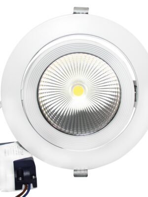 LED ΧΩΝΕΥΤΟ ΚΙΝΗΤΟ ΦΩΤΙΣΤΙΚΟ 230V AC 30W 4000K 60° 2480LM Ra80 ΛΕΥΚΟ