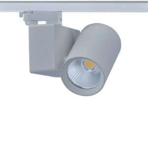 LED ΦΩΤΙΣΤΙΚΟ ΡΑΓΑΣ 230V AC 20W 3000K 3-PHASE 34° 2200LM Ra80 5YRS ΓΚΡΙ