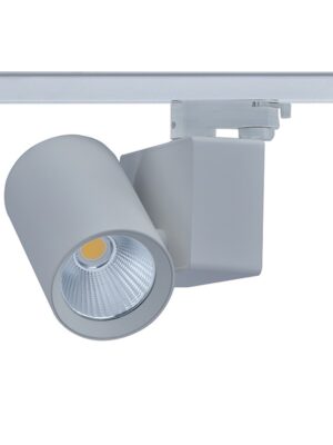 LED ΦΩΤΙΣΤΙΚΟ ΡΑΓΑΣ 230V AC 20W 4000K 3-PHASE 34° 2100LM Ra80 ΓΚΡΙ