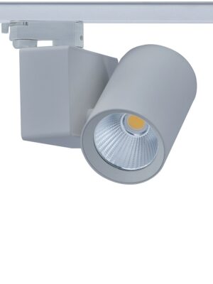 LED ΦΩΤΙΣΤΙΚΟ ΡΑΓΑΣ 230V AC 20W 4000K 3-PHASE 34° 2400LM Ra80 5YRS ΓΚΡΙ