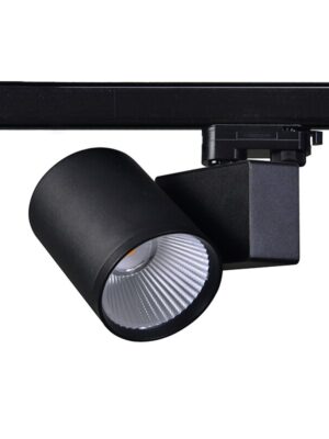 LED ΦΩΤΙΣΤΙΚΟ ΡΑΓΑΣ 230V AC 40W 3000K 3-PHASE 34° 4000LM Ra80 ΜΑΥΡΟ