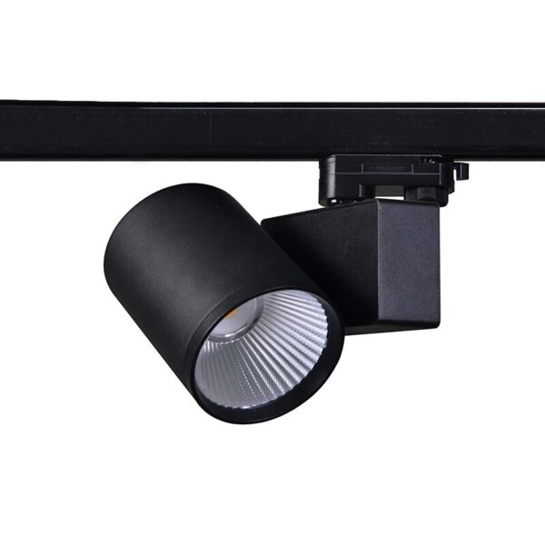 LED ΦΩΤΙΣΤΙΚΟ ΡΑΓΑΣ 230V AC 40W 3000K 3-PHASE 34° 4000LM Ra80 ΜΑΥΡΟ