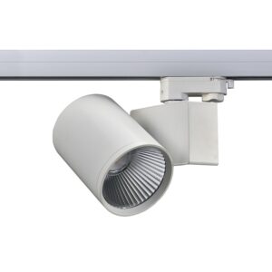 LED ΦΩΤΙΣΤΙΚΟ ΡΑΓΑΣ 230V AC 40W 3000K 3-PHASE 34° 4000LM Ra80 ΛΕΥΚΟ