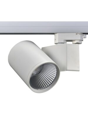 LED ΦΩΤΙΣΤΙΚΟ ΡΑΓΑΣ 230V AC 40W 3000K 3-PHASE 34° 4000LM Ra80 ΛΕΥΚΟ