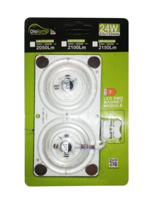 LED SMD MAGNET MODULE 24W 230V AC 2150LM 160° 6500K RA80 30000HRS