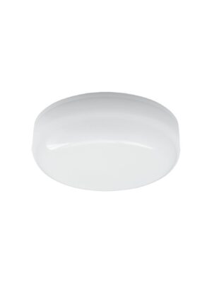 LED PC WHITE CEILING LUMINAIRE 230V AC IP66 12W 1020lm 3000K 180° Ra80