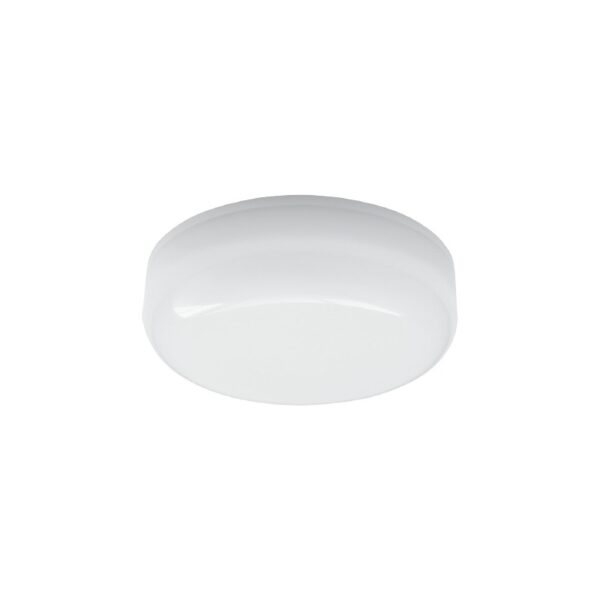 LED PC WHITE CEILING LUMINAIRE 230V AC IP66 12W 1110lm 6000K 180° Ra80