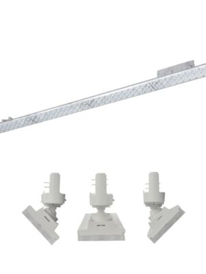 LED ΚΙΝΗΤΟ ΦΩΤΙΣΤΙΚΟ ΡΑΓΑΣ 230V AC 40W 5600LM 4000K 3-PHASE 90° Ra90 5YRS ΛΕΥΚΟ