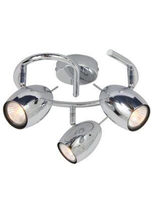 NETTO ΦΩΤΙΣΤΙΚΟ ΟΡΟΦΗΣ ΧΡΩΜΙΟ ΜΕΤΑΛΛΙΚΟ ΣΥΜΒΑΤΙΚΟ 3ΧGU10 IP20 Φ336Χ291mm