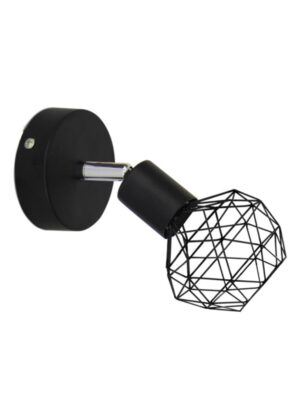 ΣΠΟΤ I 1XE14 ΜΑΥΡΟ ΠΛΕΓΜΑ 12,5X9,5X15,5CM ALADDIN