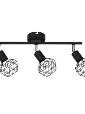 ΣΠΟΤ III 3XE14 ΜΑΥΡΟ ΠΛΕΓΜΑ 46X12,5X19,5CM ALADDIN