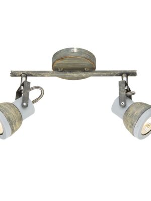 NETTO ΦΩΤΙΣΤΙΚΟ ΟΡΟΦΗΣ ΑΠΟΧΡΩΣΗ ΣΚΟΥΡΙΑΣ ΜΕΤΑΛΛΙΚΟ ΣΥΜΒΑΤΙΚΟ 2ΧGU10 IP20 330Χ185mm