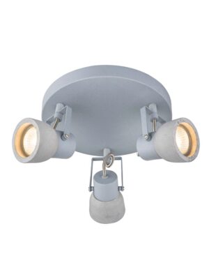 NETTO ΦΩΤΙΣΤΙΚΟ ΟΡΟΦΗΣ ΓΚΡΙ ΜΕΤΑΛΛΙΚΟ ΣΥΜΒΑΤΙΚΟ 3ΧGU10 IP20 Φ230Χ165mm