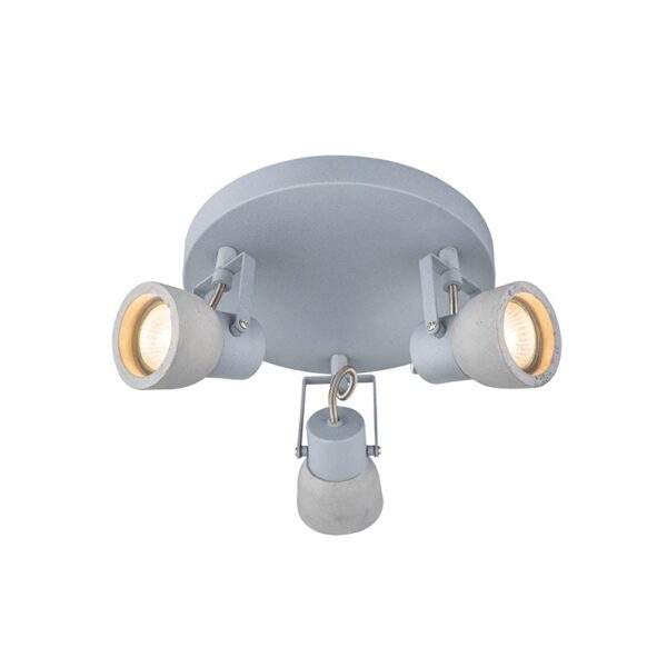 NETTO ΦΩΤΙΣΤΙΚΟ ΟΡΟΦΗΣ ΓΚΡΙ ΜΕΤΑΛΛΙΚΟ ΣΥΜΒΑΤΙΚΟ 3ΧGU10 IP20 Φ230Χ165mm