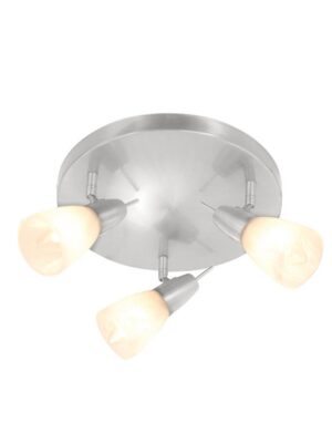 NETTO ΦΩΤΙΣΤΙΚΟ ΟΡΟΦΗΣ ΝΙΚΕΛΙΟ ΜΑΤ ΜΕΤΑΛΛΙΚΟ ΣΥΜΒΑΤΙΚΟ 3ΧΕ14 IP20 Φ280Χ136mm