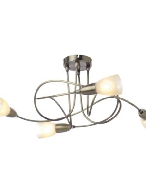 NETTO ΣΠΟΤ ΙΙΙΙ ΓΥΑΛΙ ΝΙΚΕΛ ΜΑΤ 4Χ40W E14 KAMET