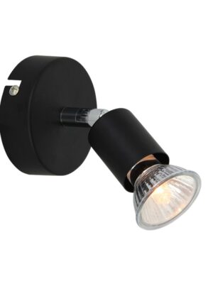 TRINITY-ΦΩΤΙΣΤΙΚΟ ΕΠΙΤΟΙΧΟ/ΟΡΟΦΗΣ ΜΑΥΡΟ ΜΑΤ ΜΕΤΑΛΛΙΚΟ ΣΥΜΒΑΤΙΚΟ ΣΠΟΤ I 1ΧGU10 IP20 13,9X8CM