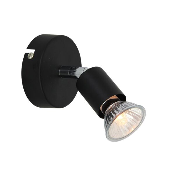 TRINITY-ΦΩΤΙΣΤΙΚΟ ΕΠΙΤΟΙΧΟ/ΟΡΟΦΗΣ ΜΑΥΡΟ ΜΑΤ ΜΕΤΑΛΛΙΚΟ ΣΥΜΒΑΤΙΚΟ ΣΠΟΤ I 1ΧGU10 IP20 13,9X8CM