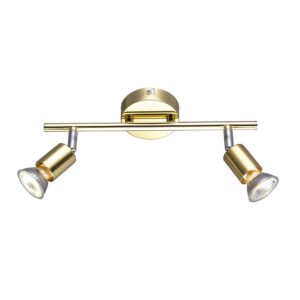 NETTO ΦΩΤΙΣΤΙΚΟ ΕΠΙΤΟΙΧΟ ΓΥΑΛΙΣΤΕΡΟ ΧΡΥΣΟ ΜΕΤΑΛΛΙΚΟ ΣΥΜΒΑΤΙΚΟ 2ΧGU10 IP20 310Χ164mm