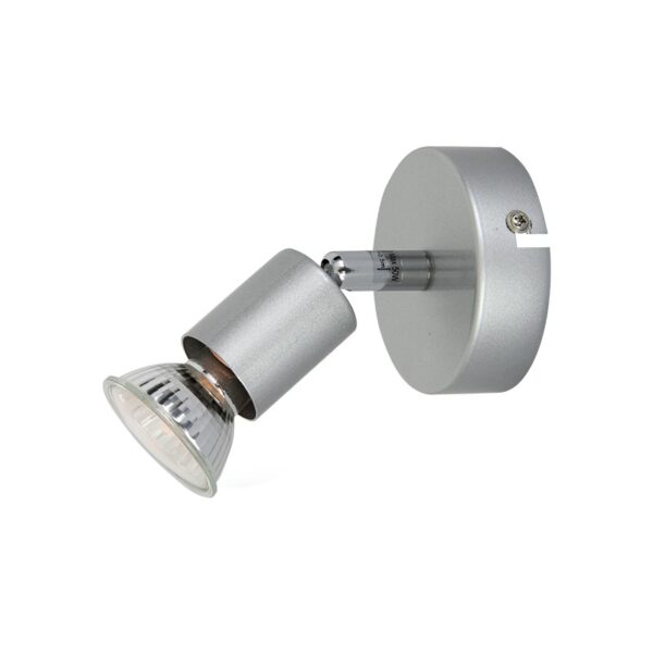 TRINITY-ΦΩΤΙΣΤΙΚΟ ΕΠΙΤΟΙΧΟ/ΟΡΟΦΗΣ ΑΣΗΜΙ ΜΕΤΑΛΛΙΚΟ ΣΥΜΒΑΤΙΚΟ ΣΠΟΤ I 1ΧGU10 IP20 8X13,9X8CM