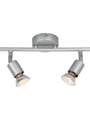 TRINITY-ΦΩΤΙΣΤΙΚΟ ΕΠΙΤΟΙΧΟ/ΟΡΟΦΗΣ ΑΣΗΜΙ ΜΕΤΑΛΛΙΚΟ ΣΠΟΤ ΙΙ ΣΥΜΒΑΤΙΚΟ 2ΧGU10 IP20 31X8X61,4CM