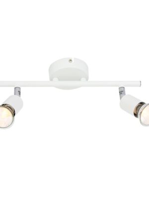 TRINITY-ΦΩΤΙΣΤΙΚΟ ΕΠΙΤΟΙΧΟ/ΟΡΟΦΗΣ ΛΕΥΚΟ ΜΑΤ  ΜΕΤΑΛΛΙΚΟ ΣΥΜΒΑΤΙΚΟ ΣΠΟΤ II 2ΧGU10 IP20 31X8X16,4CM